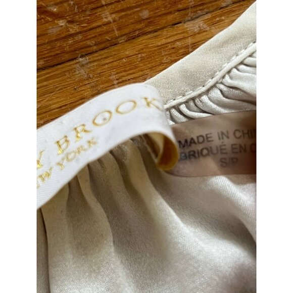 Ramy Brook Top Silk Blouse Small Petite Ivory A001463 - Picture 4 of 7